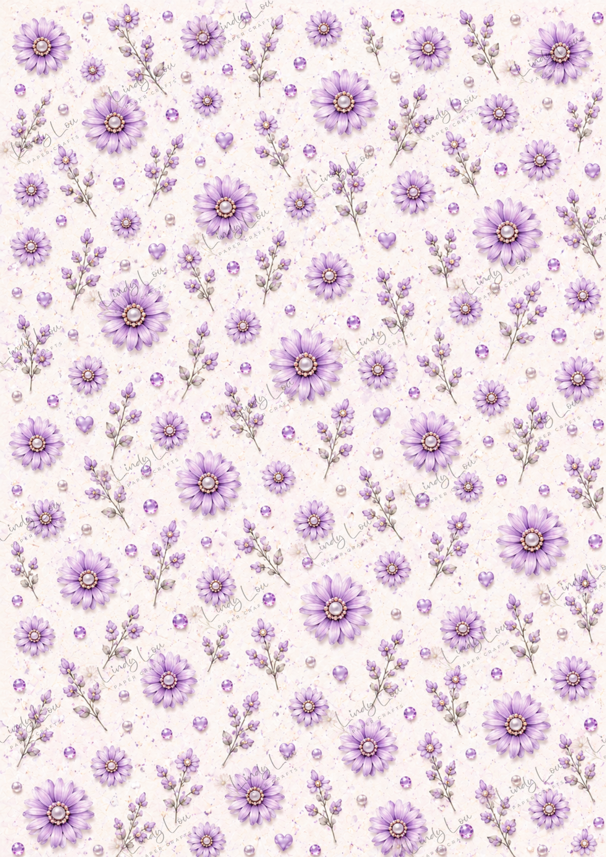 A4 Paper Pack - a Little bit of Pretty - Lilac