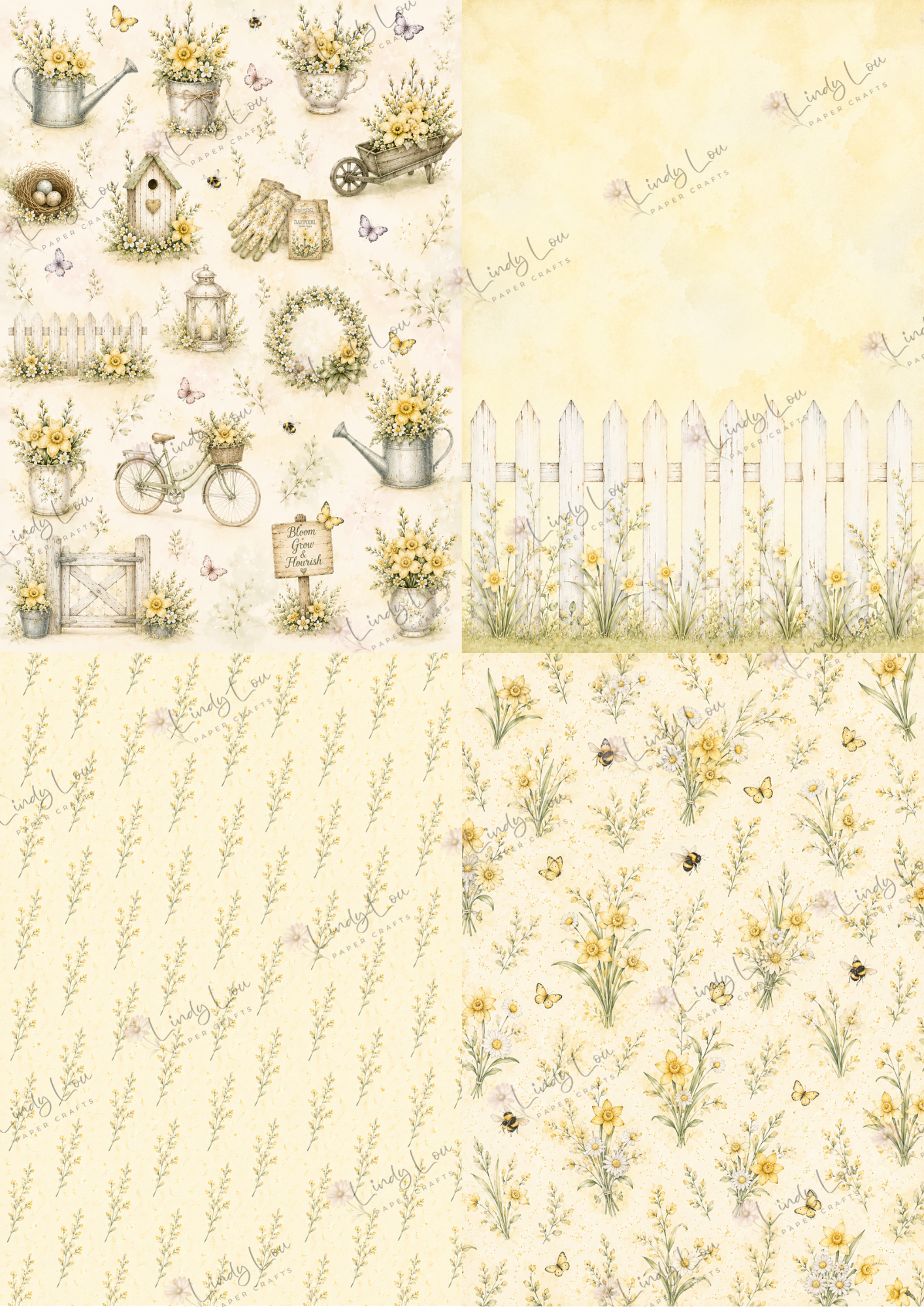 A6 Card Collection - Mum's Daffodils