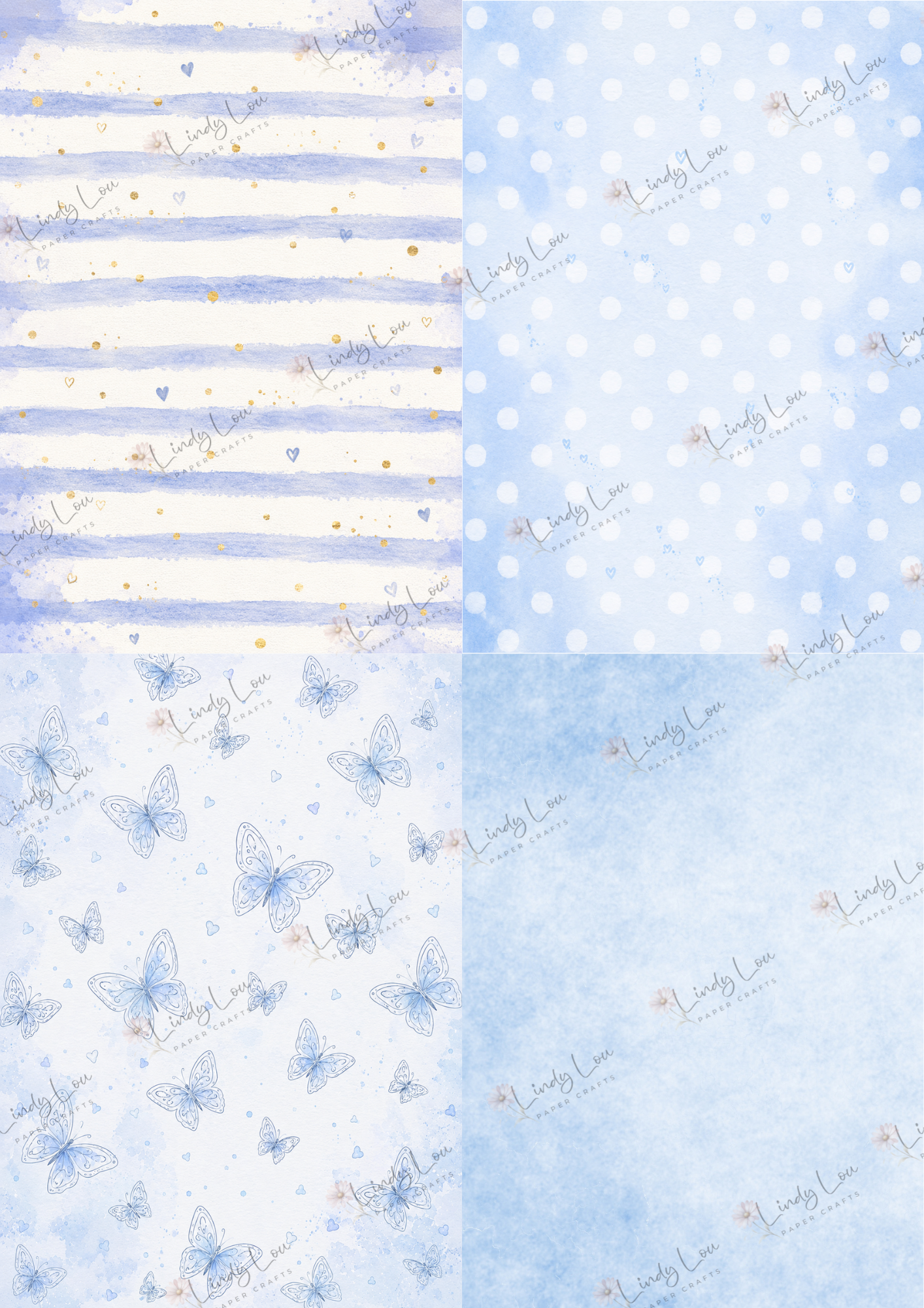 A6 Card Kit - Butterfly Kisses & Quirky Wishes