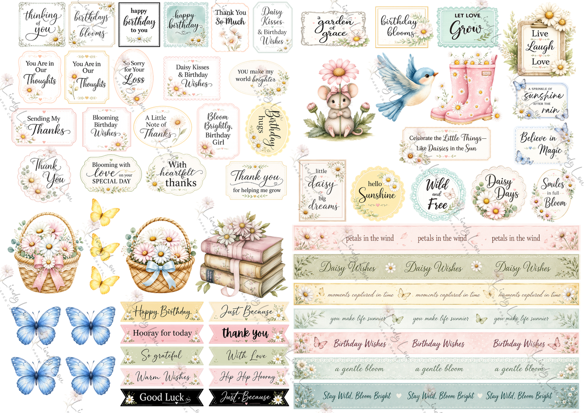 A4 Paper Collection - Daisy Whispers