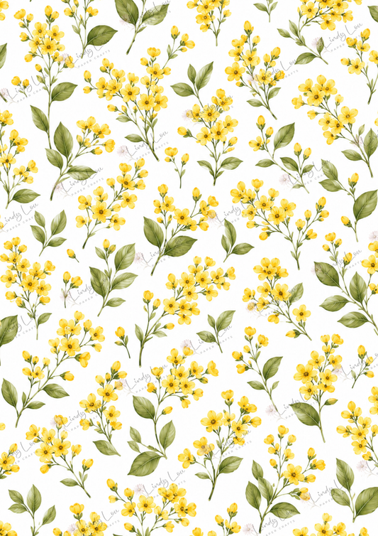 A4 Single Sheet - Sunshine & Moo - Gold Meadow