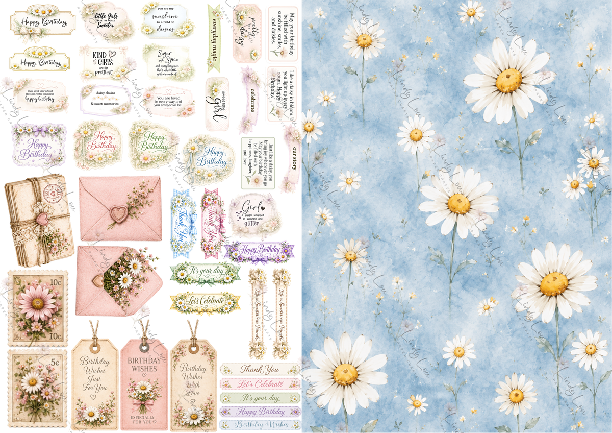 A4 Paper Collection - Daisy Girls