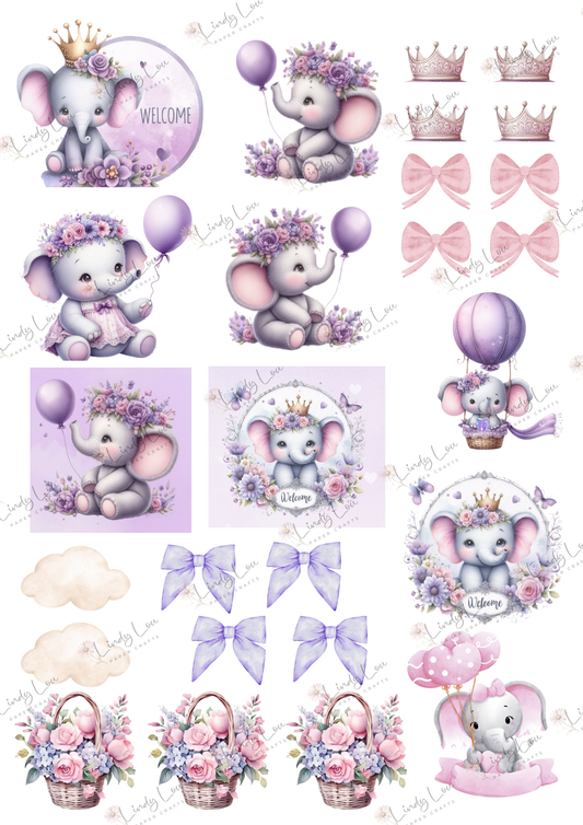 A4 Fussy Cut Sheets - Princess Ellie - Royal Welcome