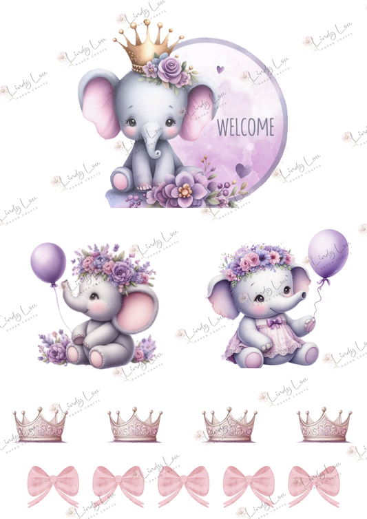 A4 Fussy Cut Sheets - Princess Ellie - Royal Welcome
