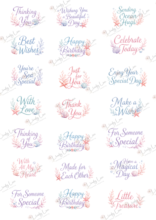A4 Fussy Cut Sheets  - Bonnet Bay Parade - Bonnet Bay Greetings