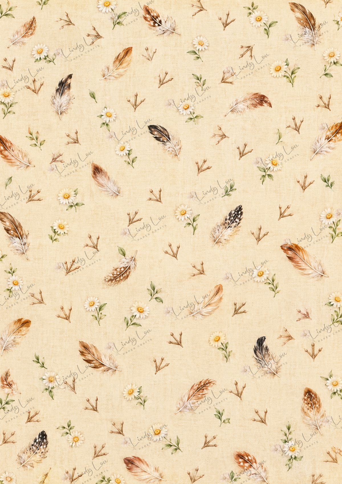 A4 Single Sheet - Country Cluckers - Feathered Footprints