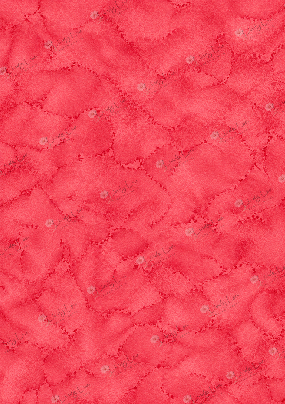 A4 Single Sheet - Native Whispers - Waratah Blush