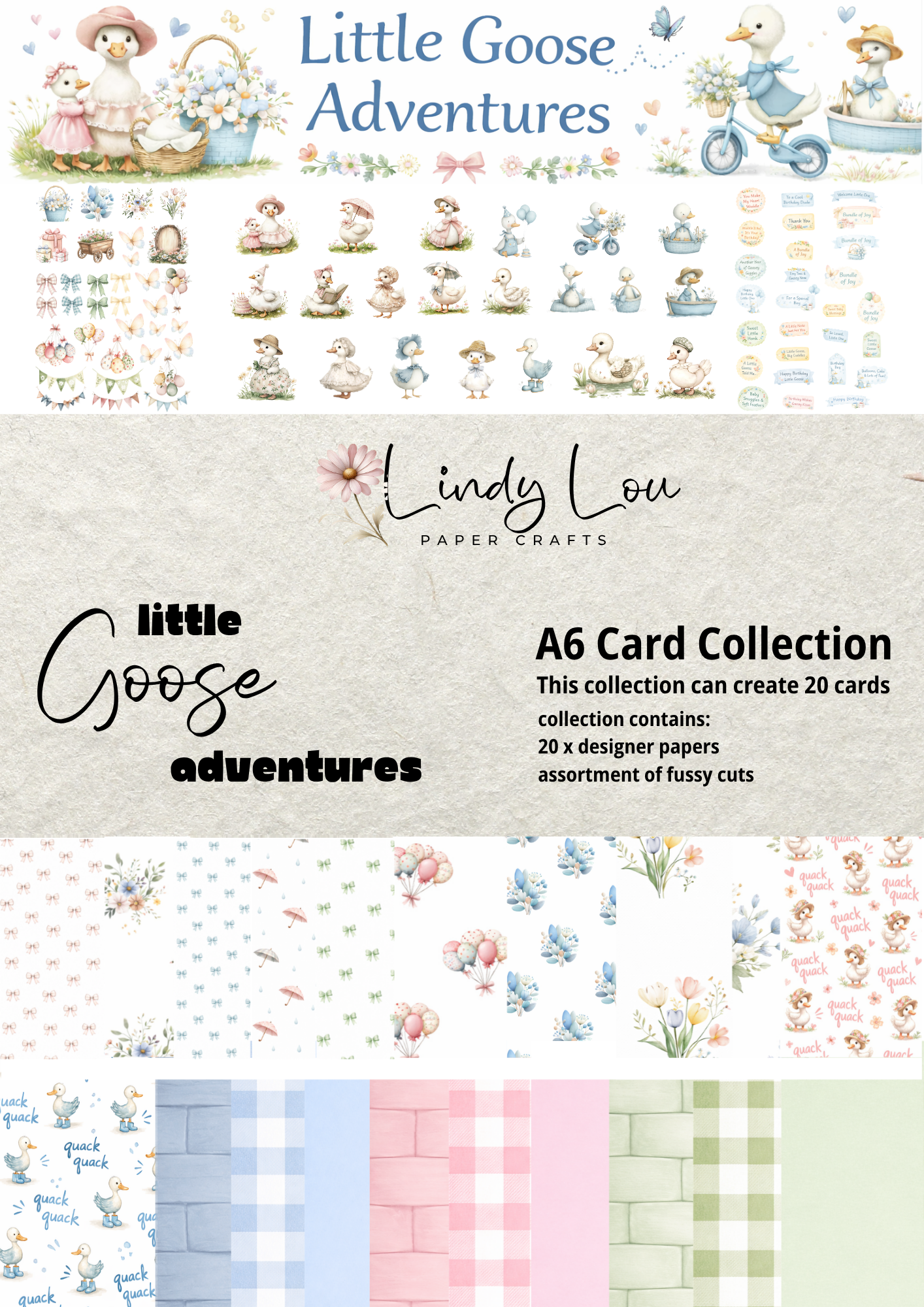 A6 Card Kit - Little Goose Adventures