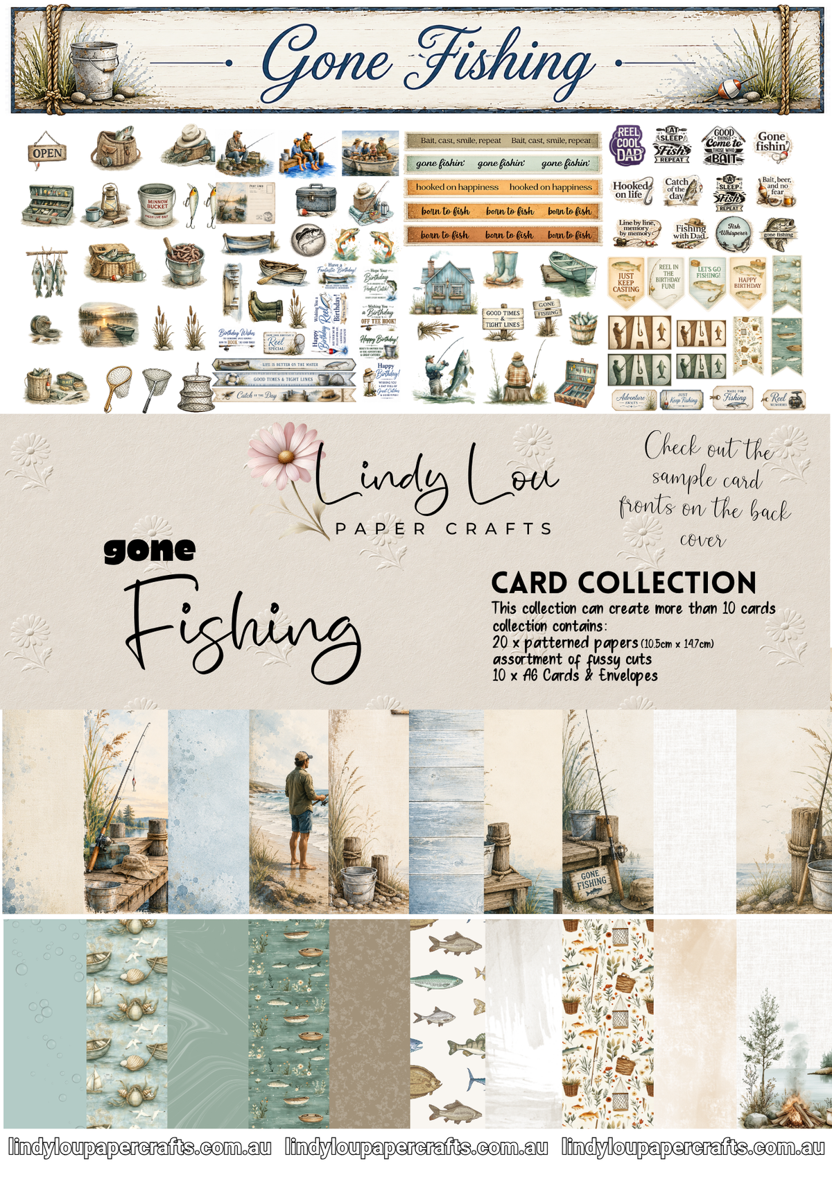 A6 Card Collection - Gone Fishing