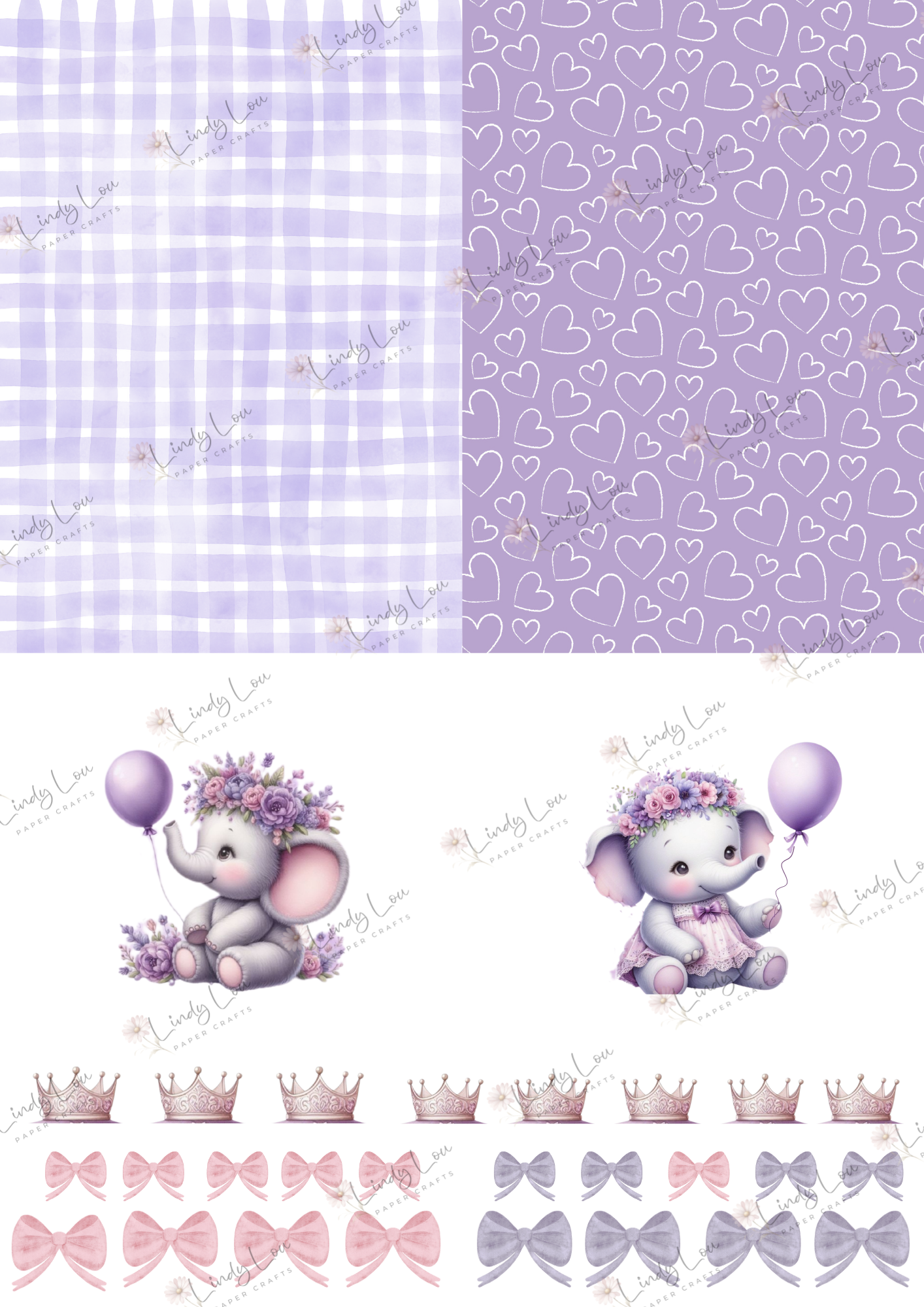 A6 Card Kit - Princess Ellie