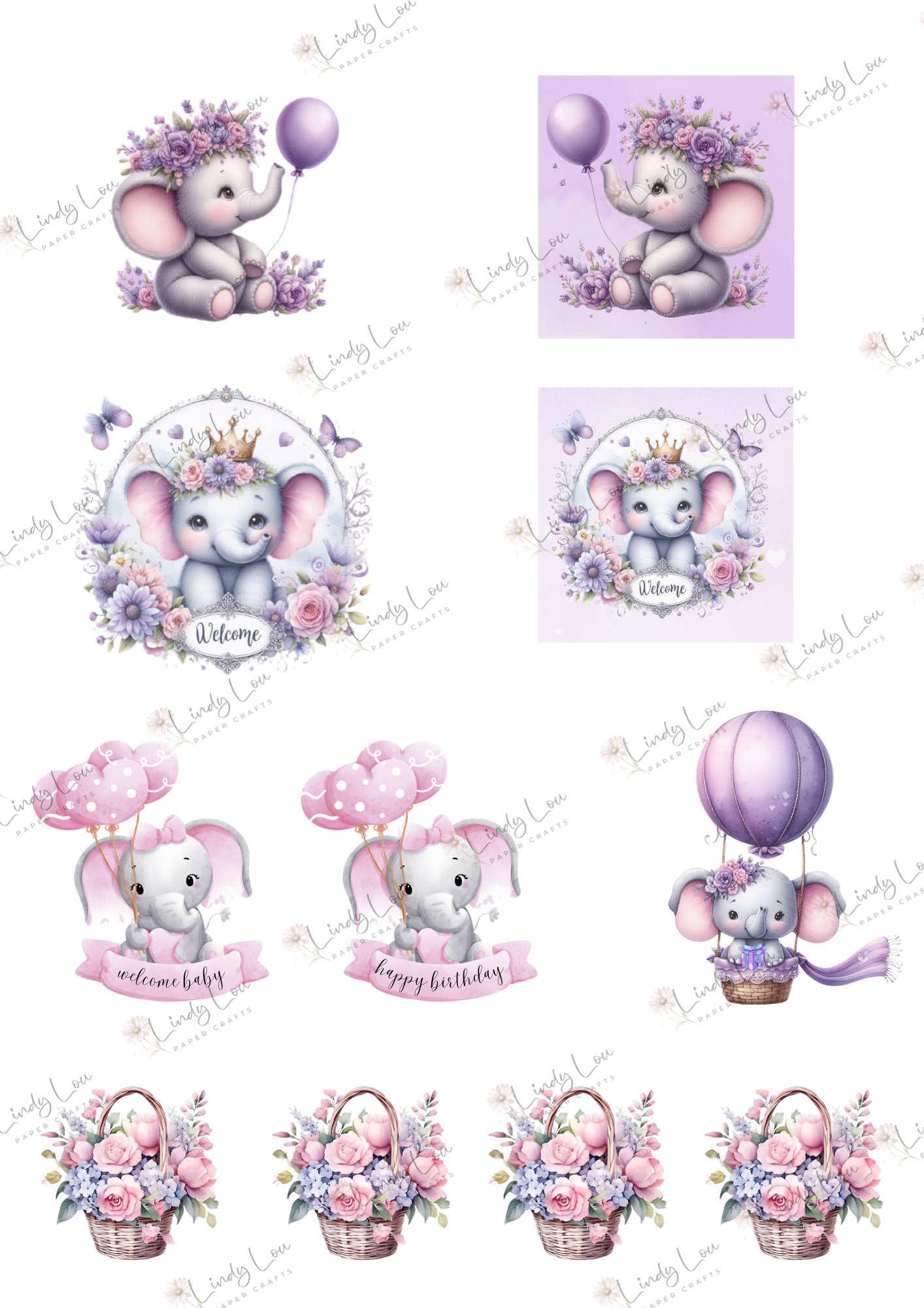 A6 Card Kit - Princess Ellie