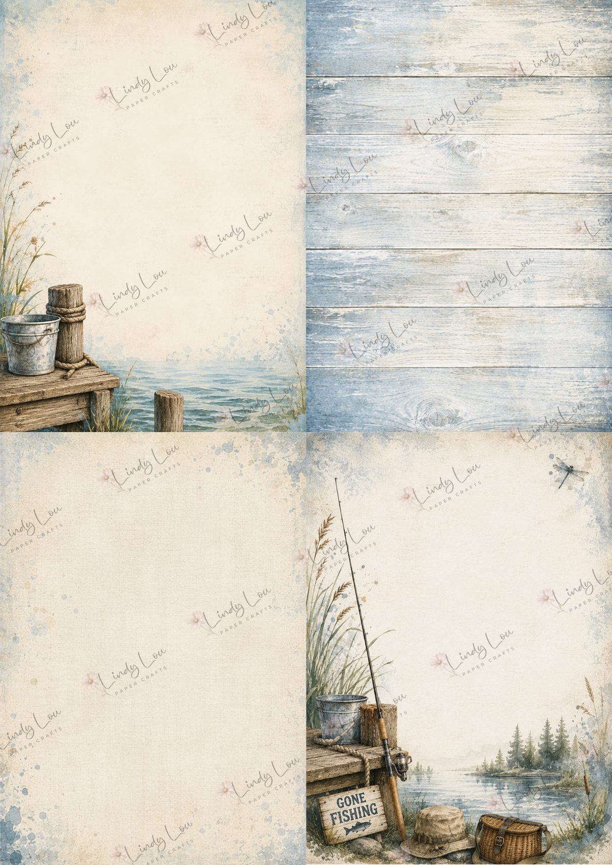 A6 Card Collection - Gone Fishing
