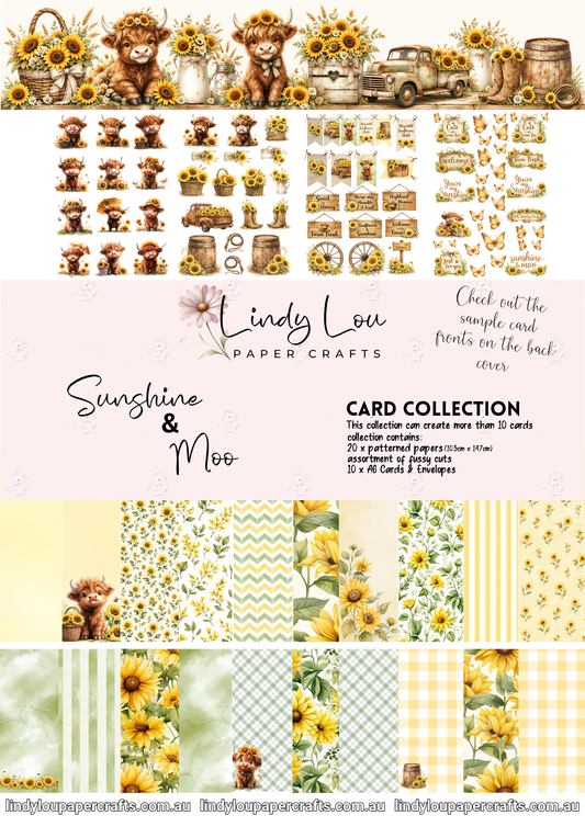 A6 Card Kit - Sunshine & Moo
