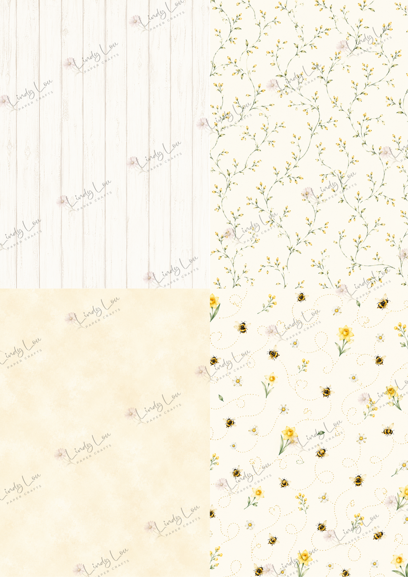 A6 Card Collection - Mum's Daffodils