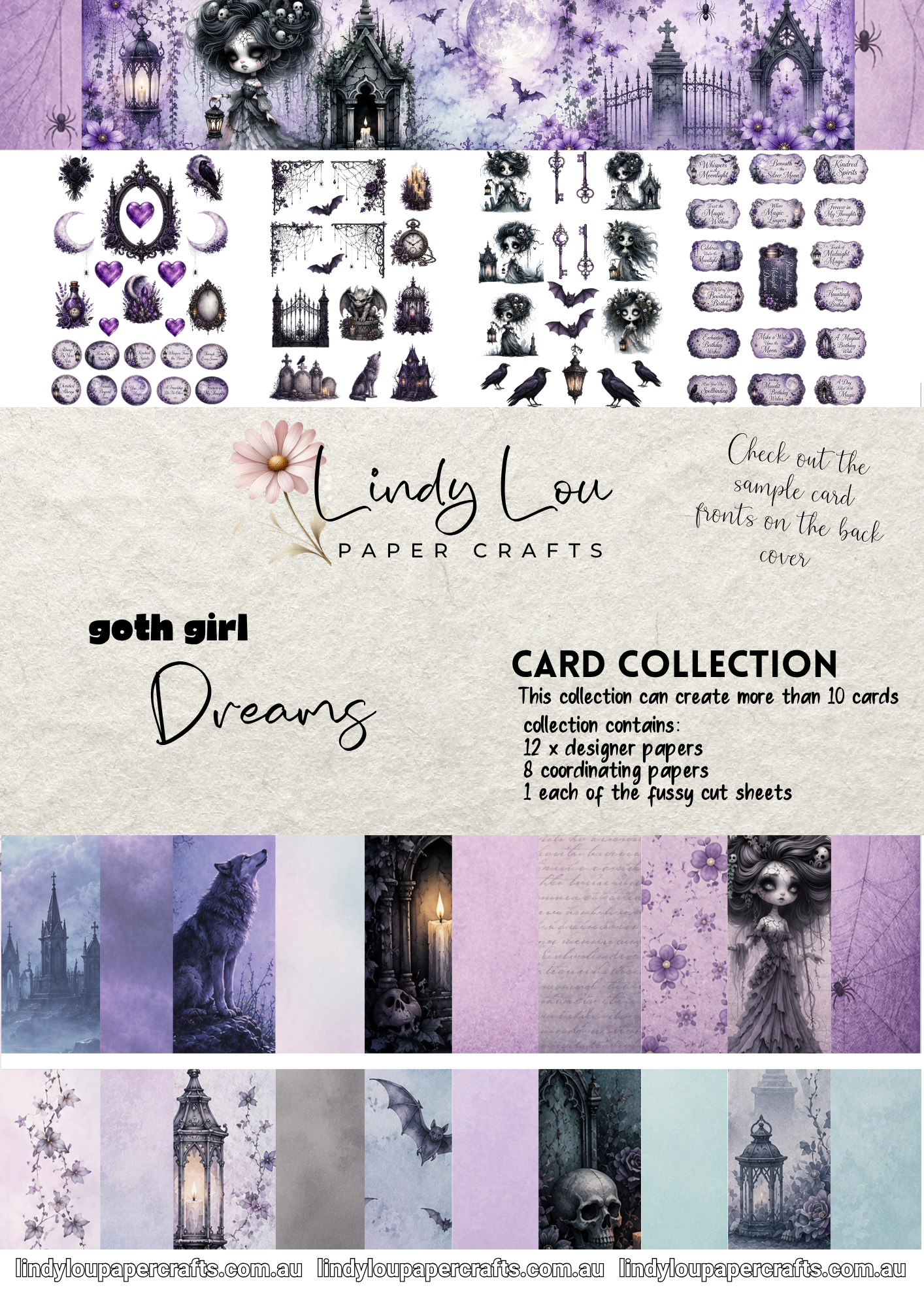 A6 Card Collection - Goth Girl Dreams