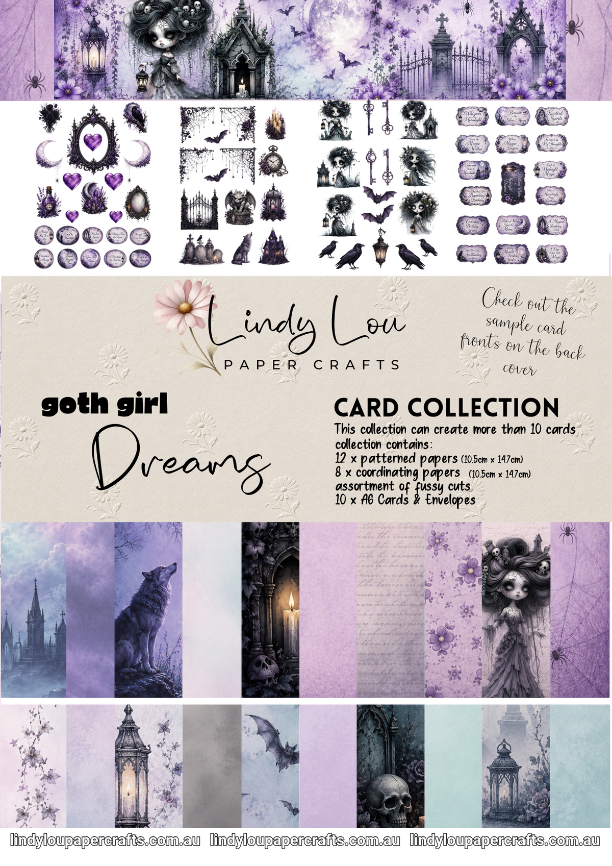 A6 Card Collection - Goth Girl Dreams
