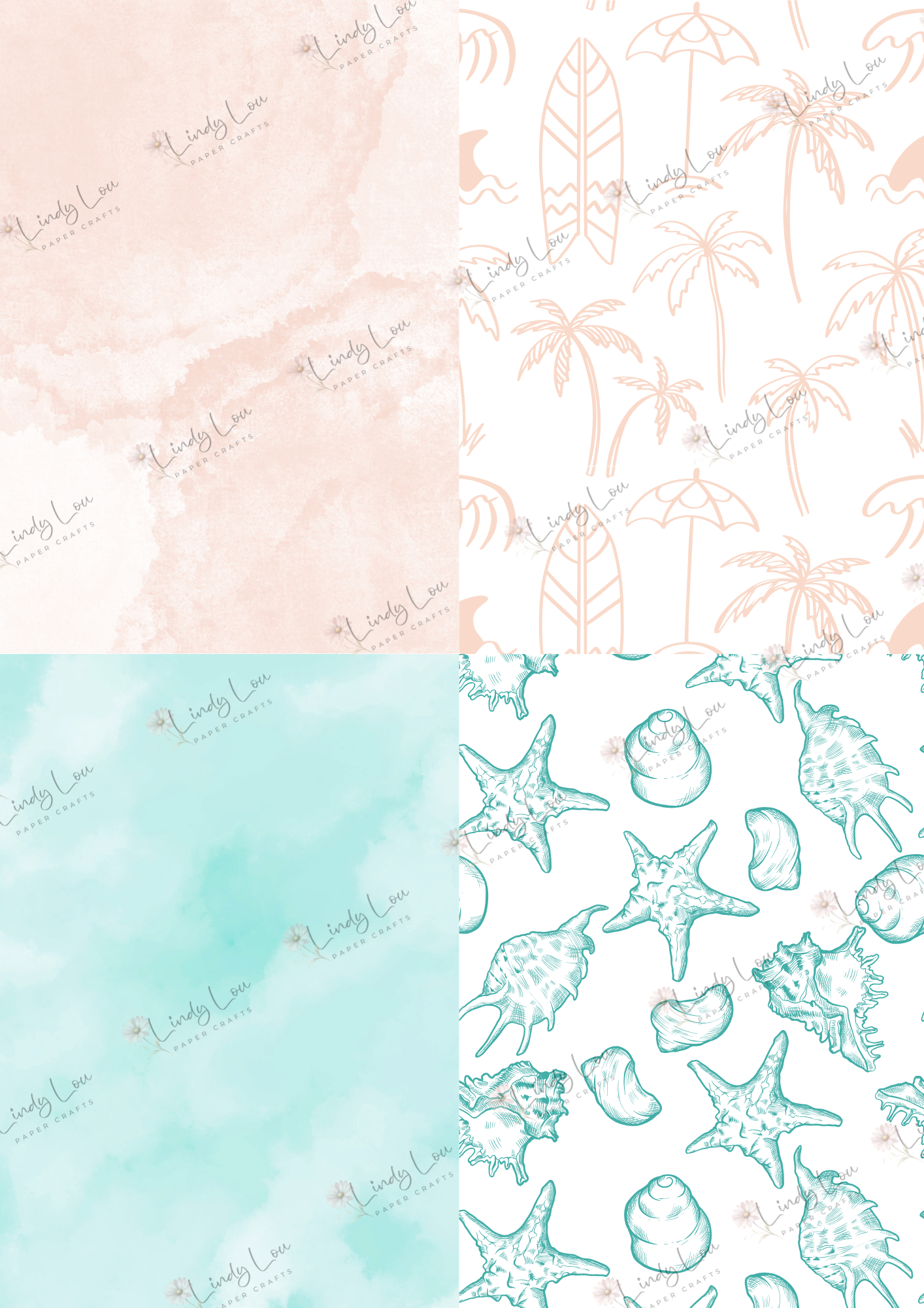 A6 Card Collection - Beach Day Buddies