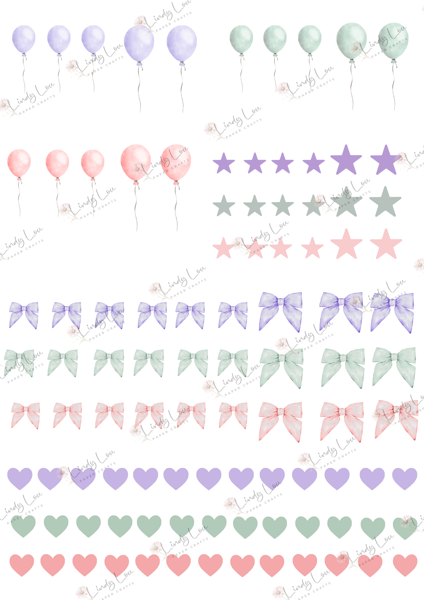 A6 Card Kit - Princess Ellie