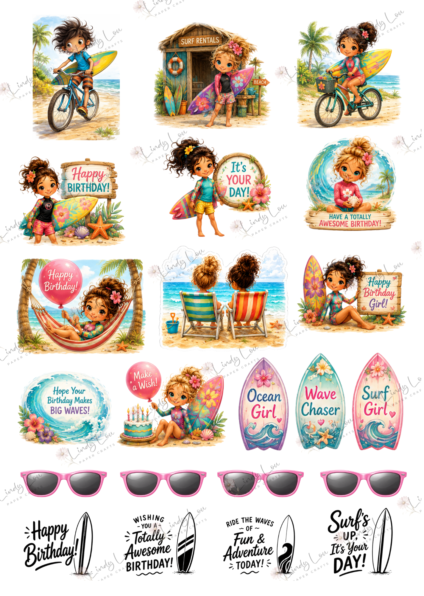 A6 Card Kit - Surf's Up