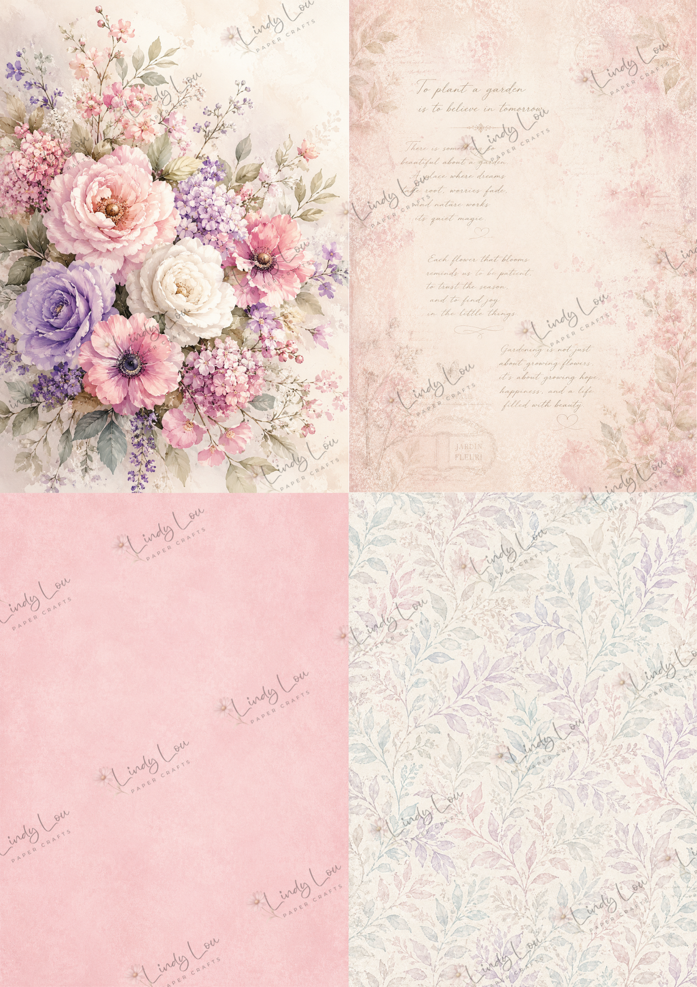 A6 Card Collection - Blooming Grace