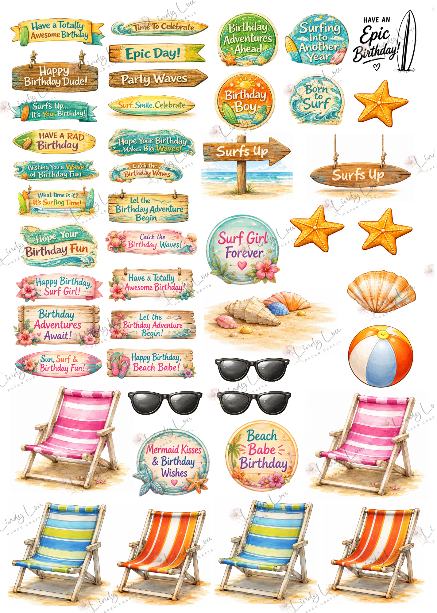 A6 Card Kit - Surf's Up