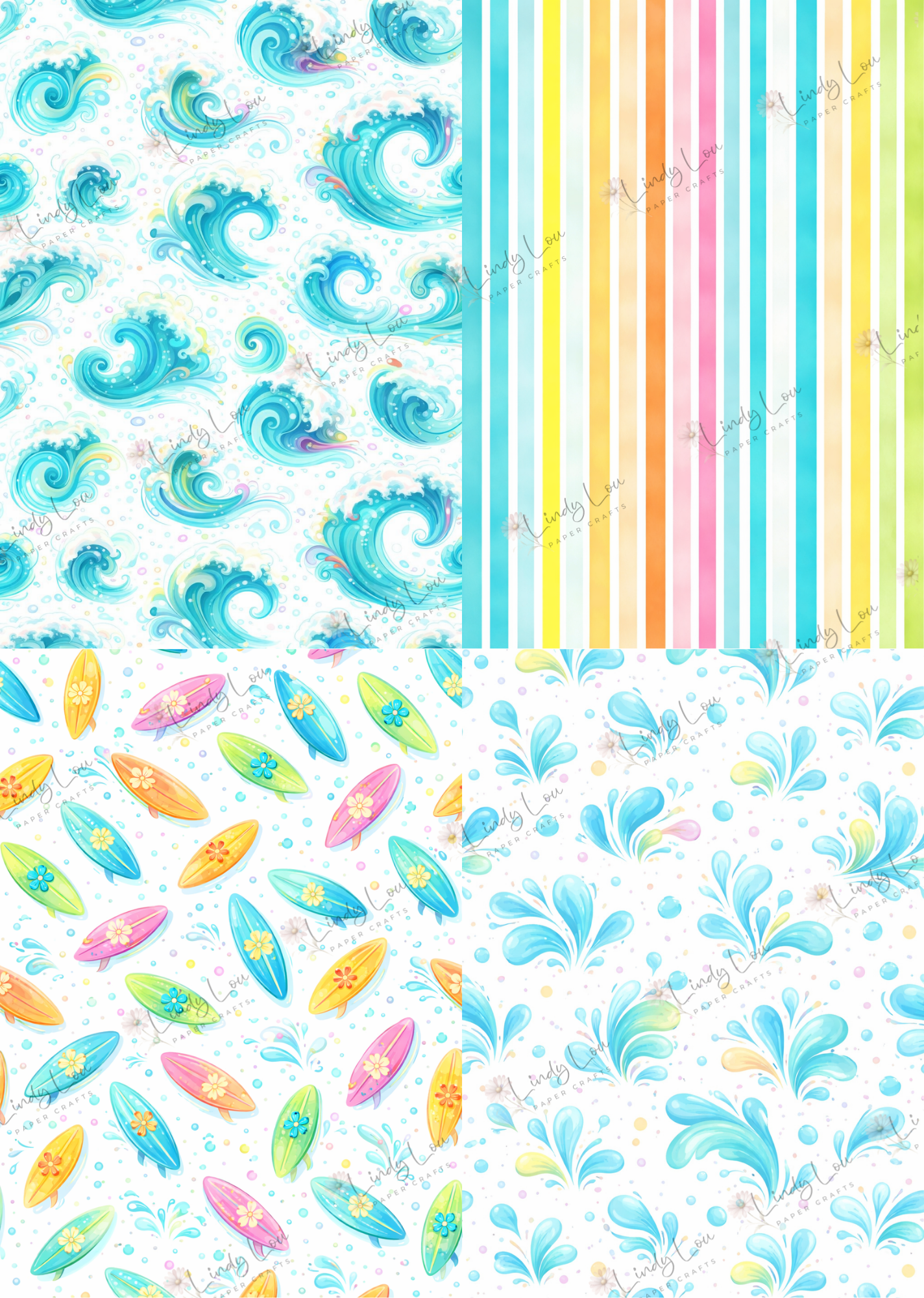 A6 Card Kit - Surf's Up
