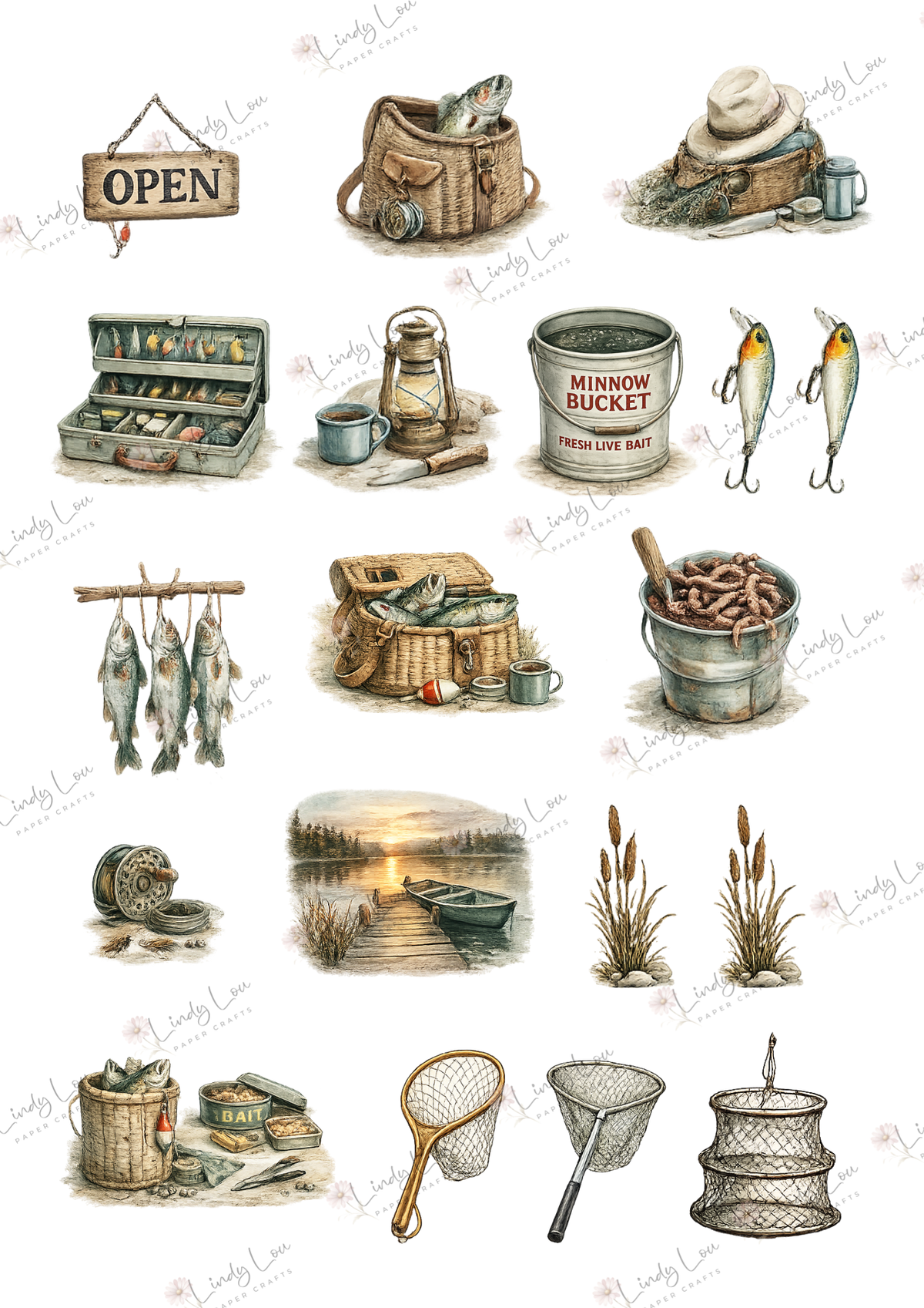 A6 Card Collection - Gone Fishing