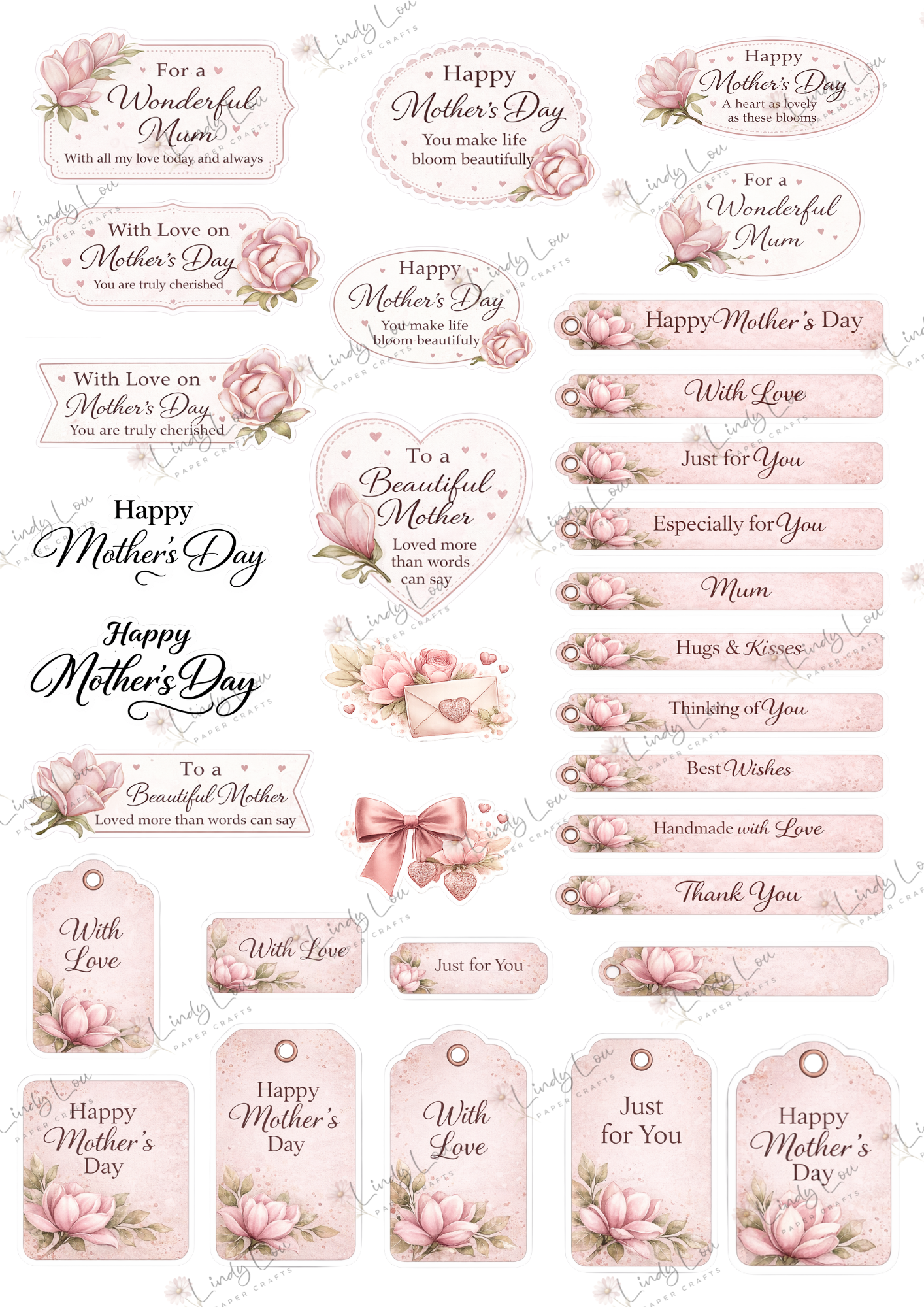 A6 Card Kit - Mother's Day