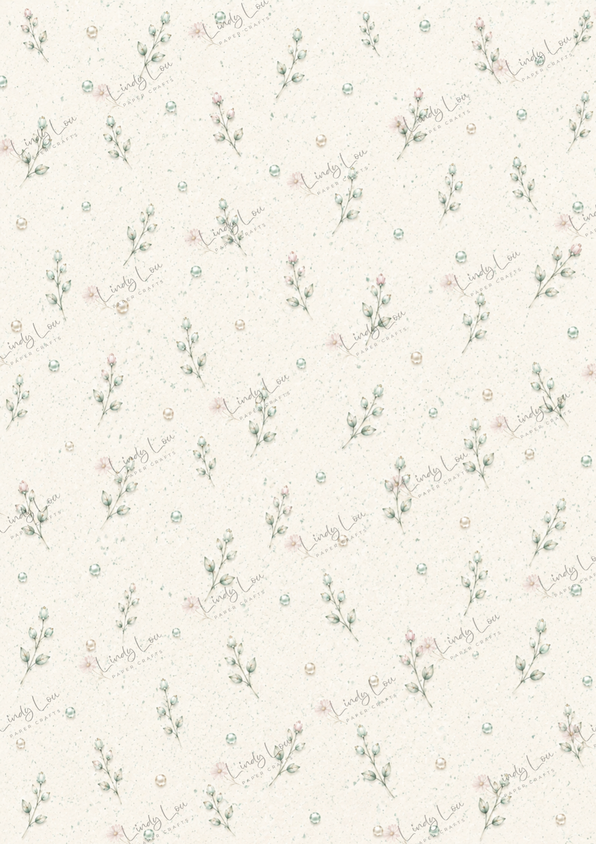 A4 Paper Pack - a Little bit of Pretty - Mint