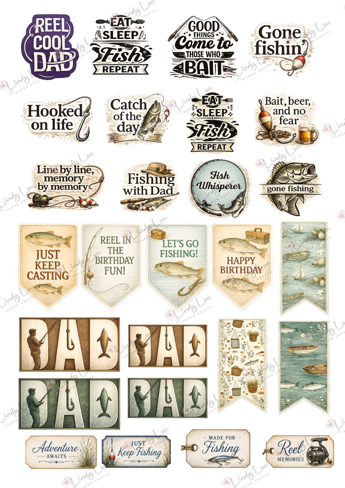 A6 Card Collection - Gone Fishing