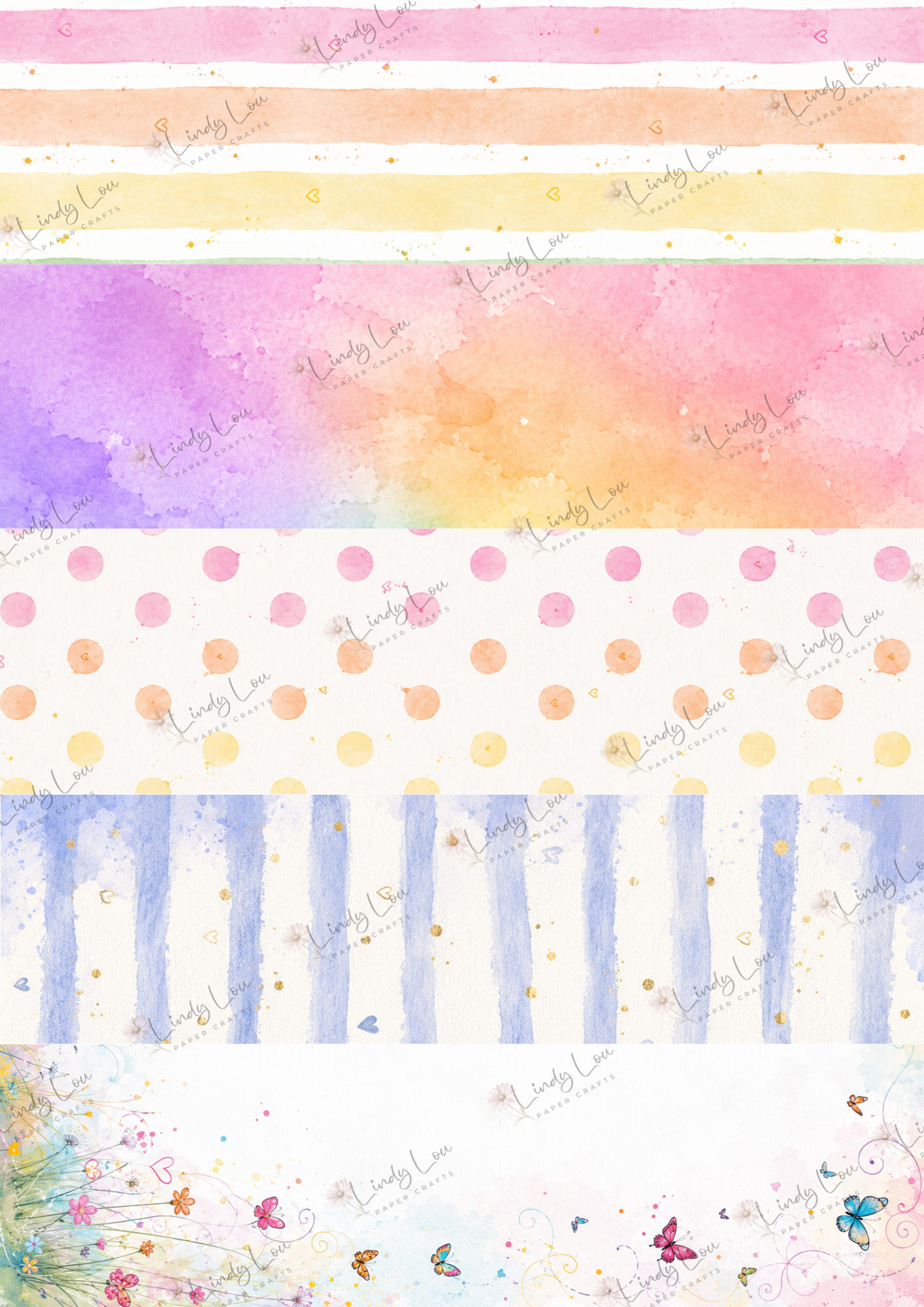 Paper Collection - Butterfly Kisses & Quirky Wishes