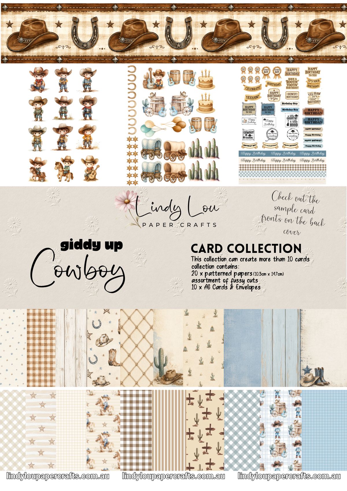 A6 Card Collection - Giddy Up Cowboy