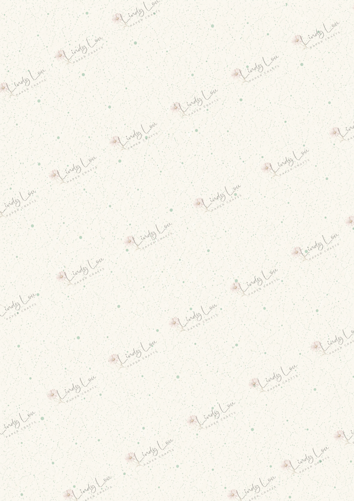 A4 Paper Pack - a Little bit of Pretty - Mint