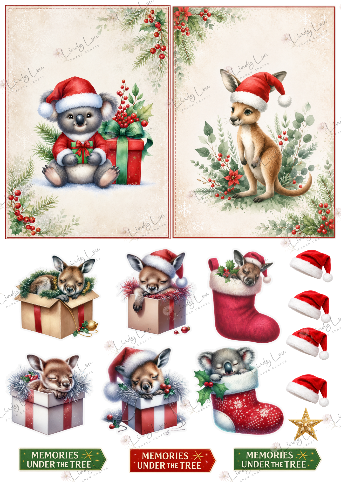 A6 Card Collection - Aussie Christmas