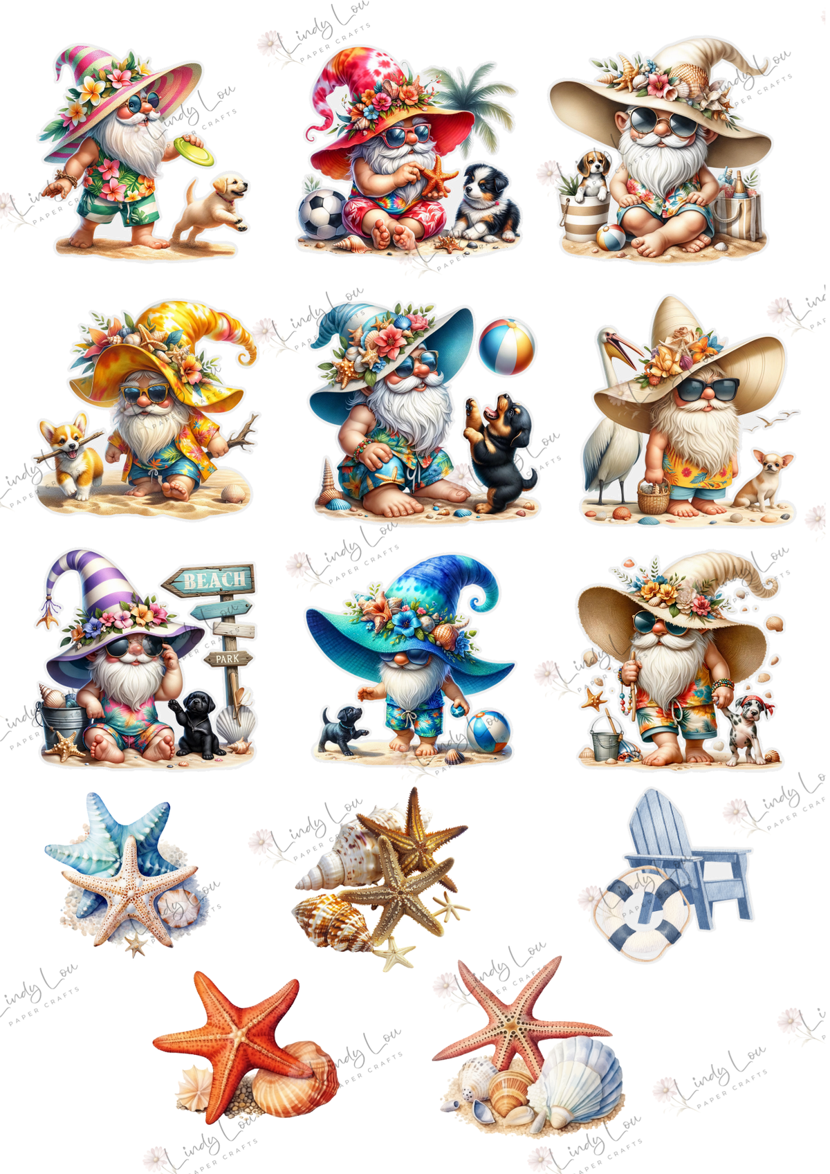 A6 Card Collection - Beach Day Buddies