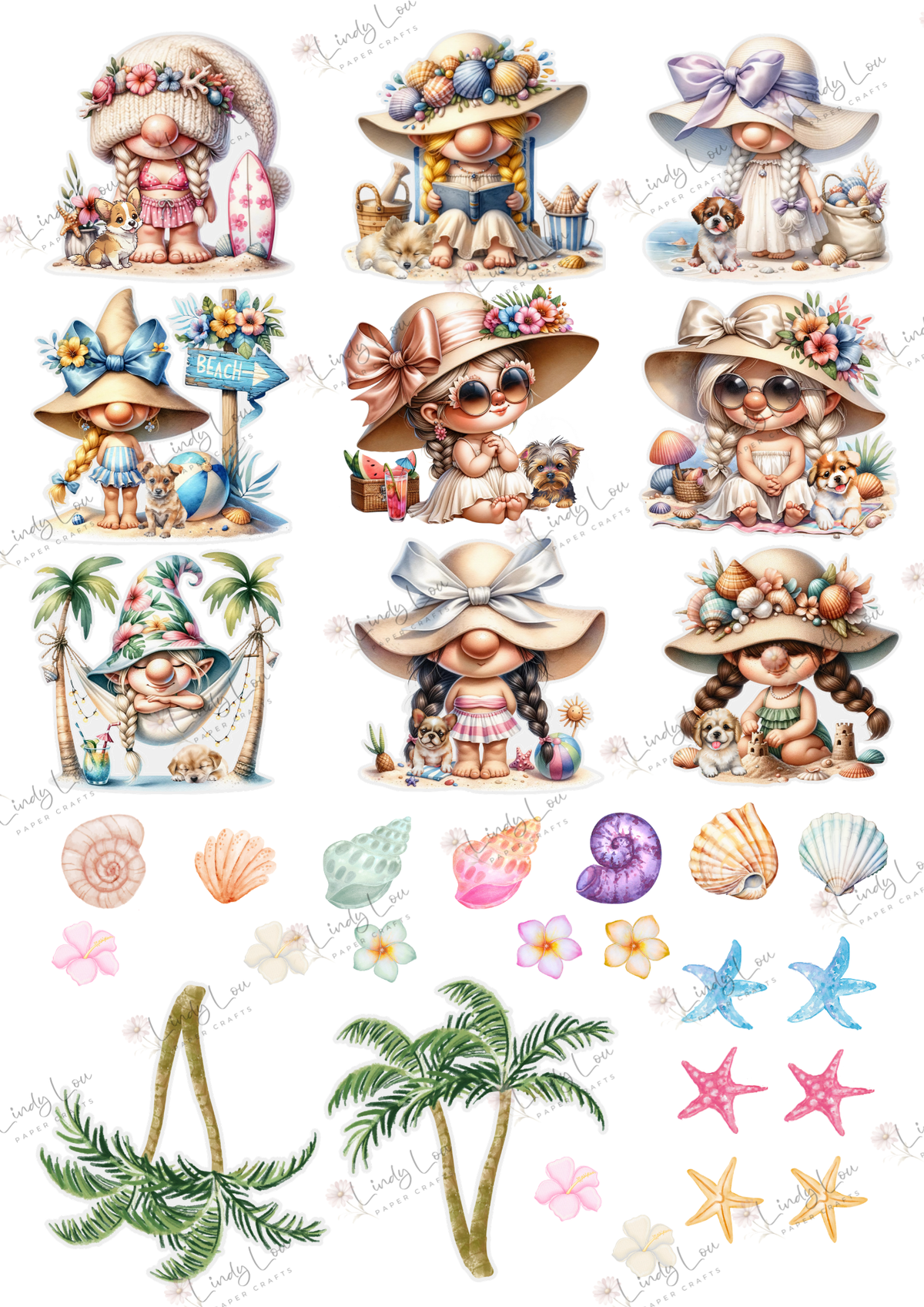 A6 Card Collection - Beach Day Buddies