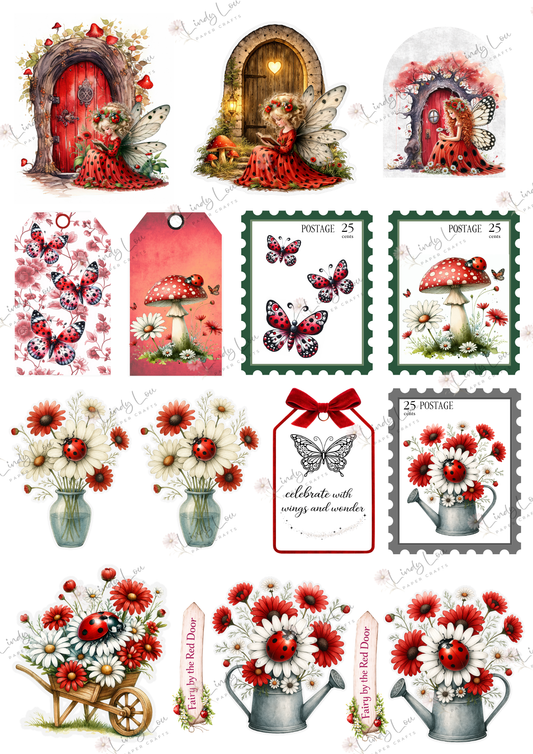 A4 Fussy Cut Sheets  - Fairyland - Whimsy Wings