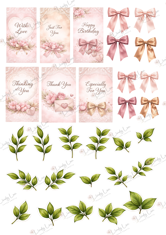 A4 Fussy Cut Sheets  - Mother's Day - Magnolia Accents