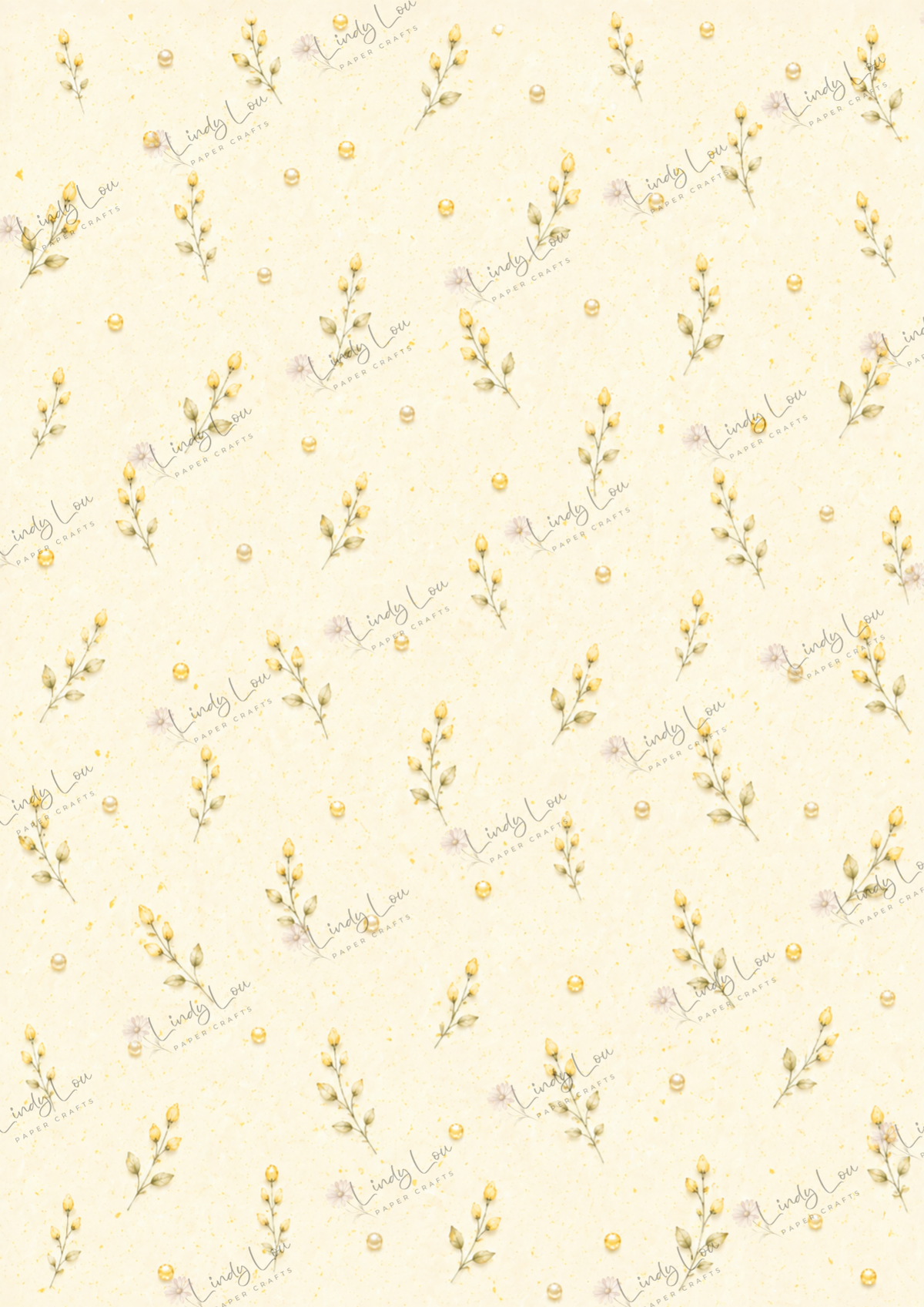 A4 Paper Pack - a Little bit of Pretty - Yellow