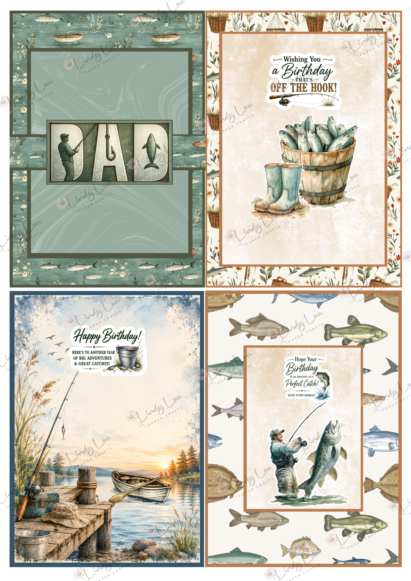 A6 Card Collection - Gone Fishing