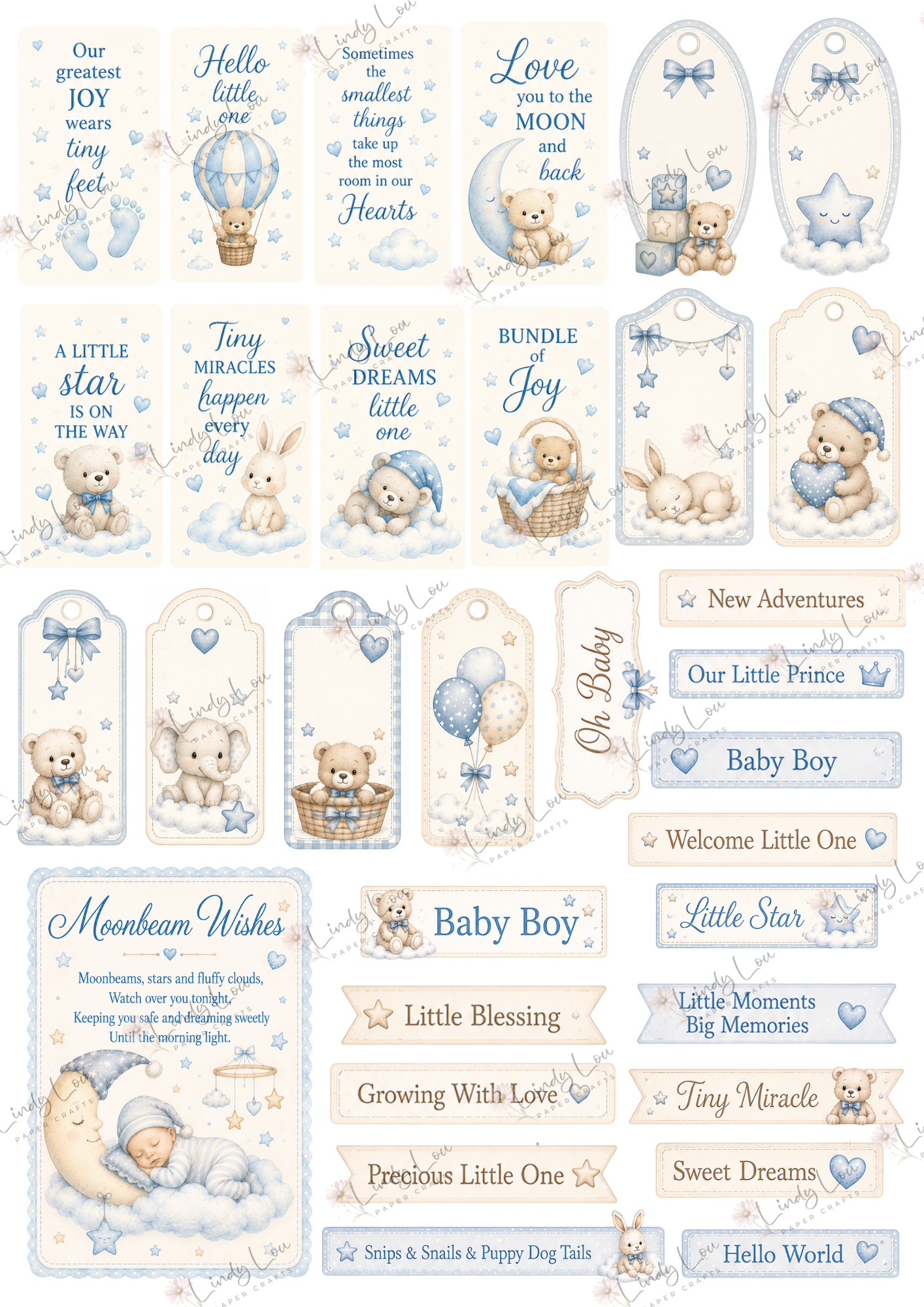 A6 Card Collection - Baby Boy