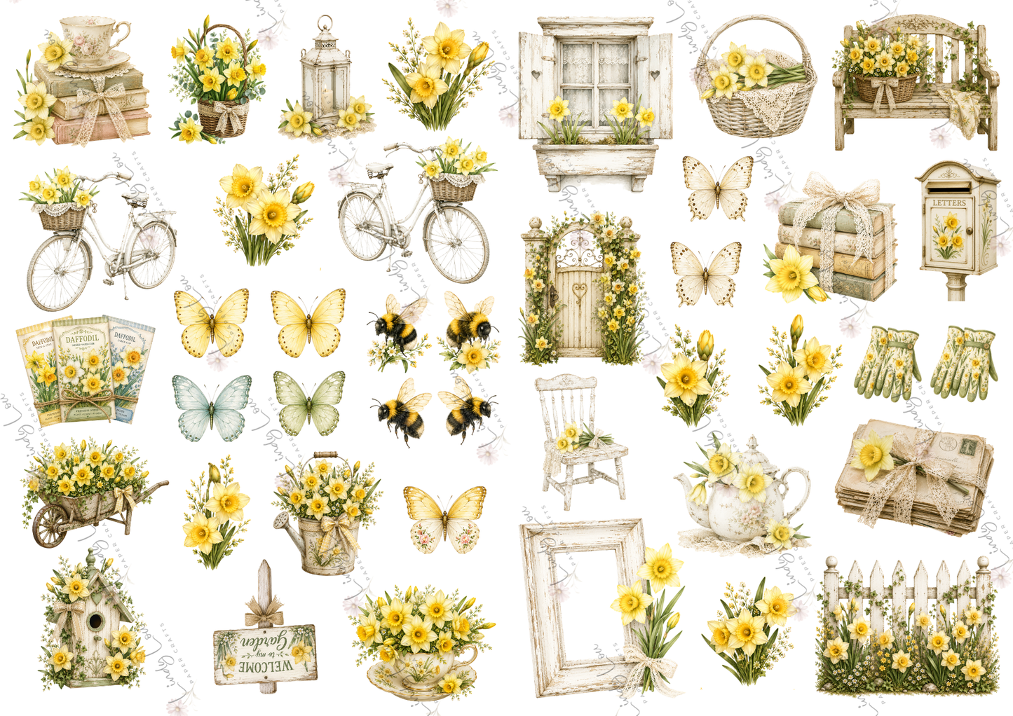 A4 Paper Collection - Mum's Daffodils