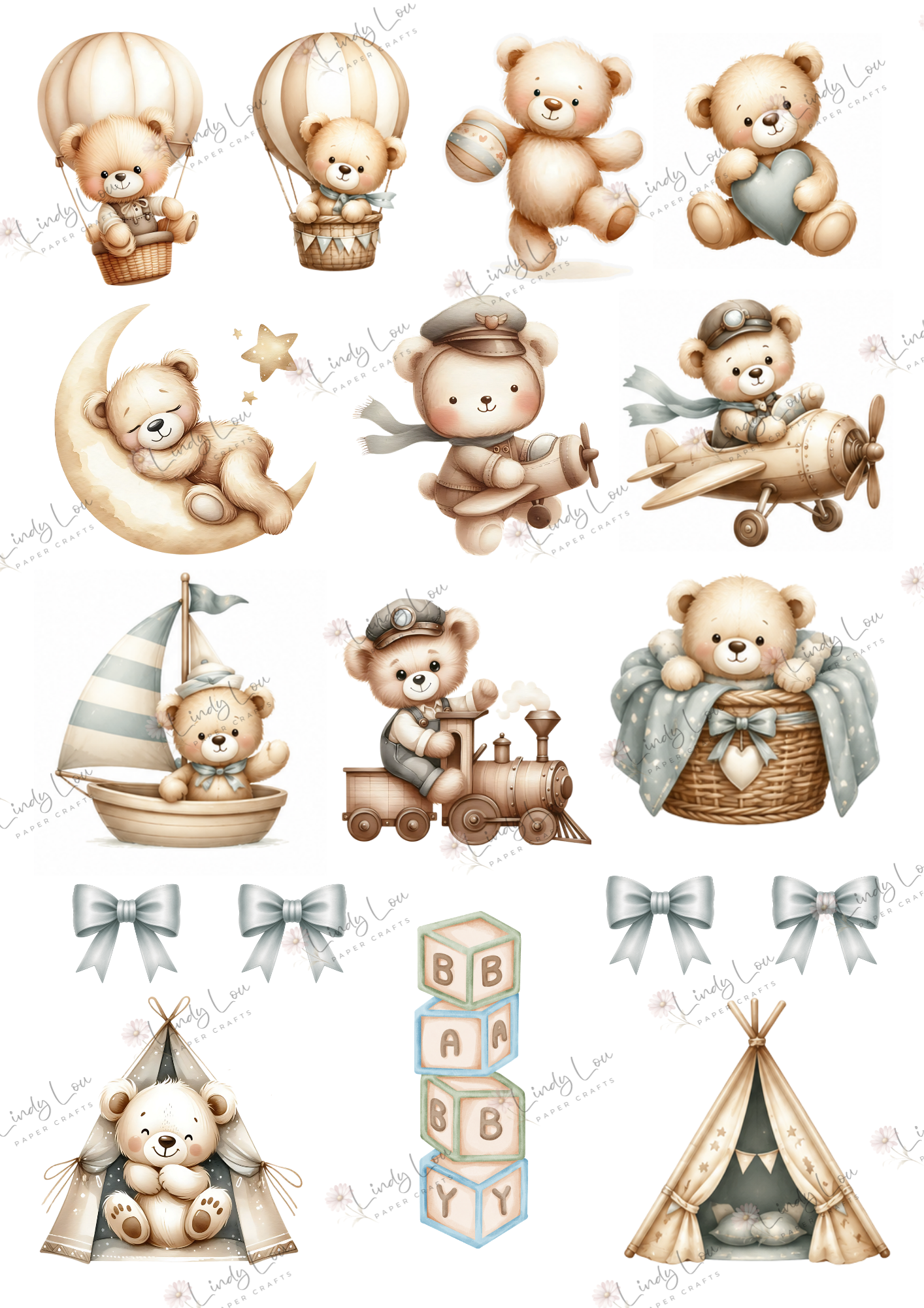 A6 Card Collection - Boho Baby