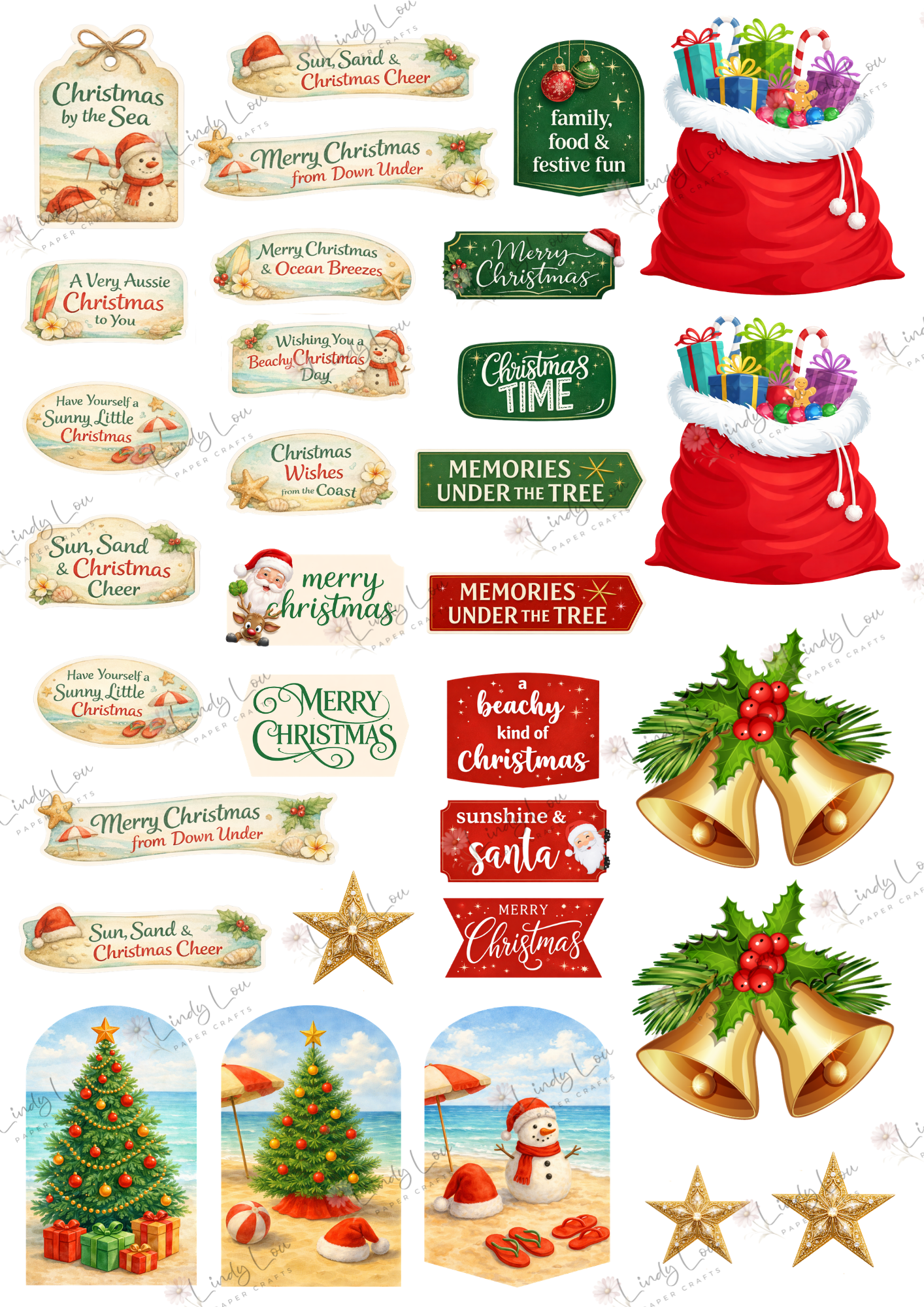 A6 Card Collection - Aussie Christmas