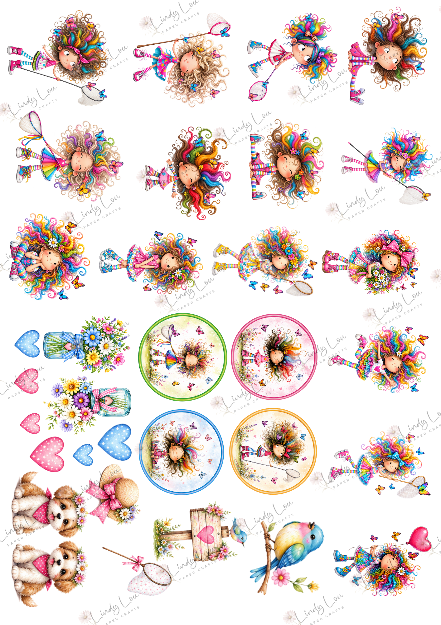 A6 Card Kit - Butterfly Kisses & Quirky Wishes