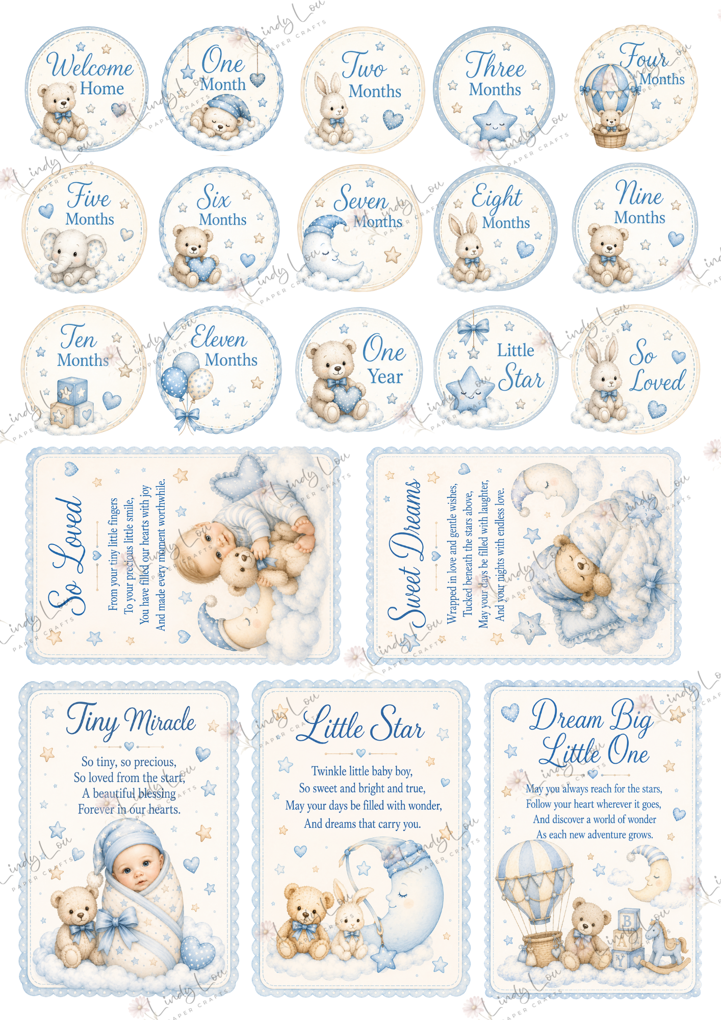 A6 Card Collection - Baby Boy