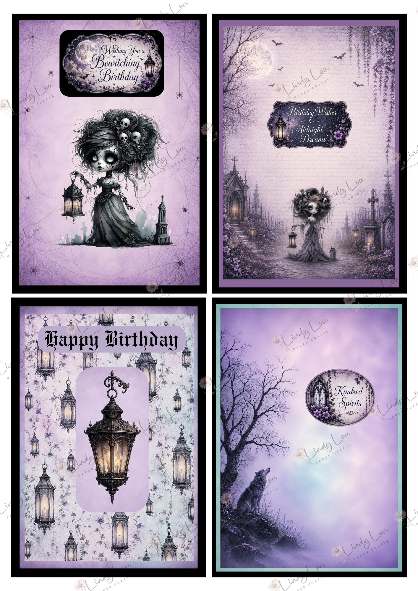 A6 Card Collection - Goth Girl Dreams