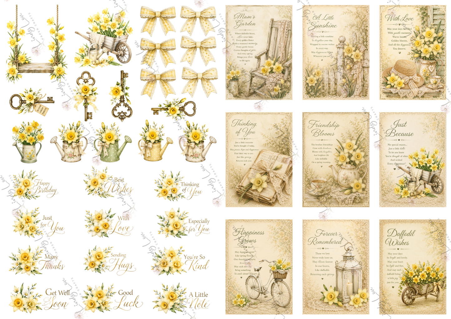 A4 Paper Collection - Mum's Daffodils