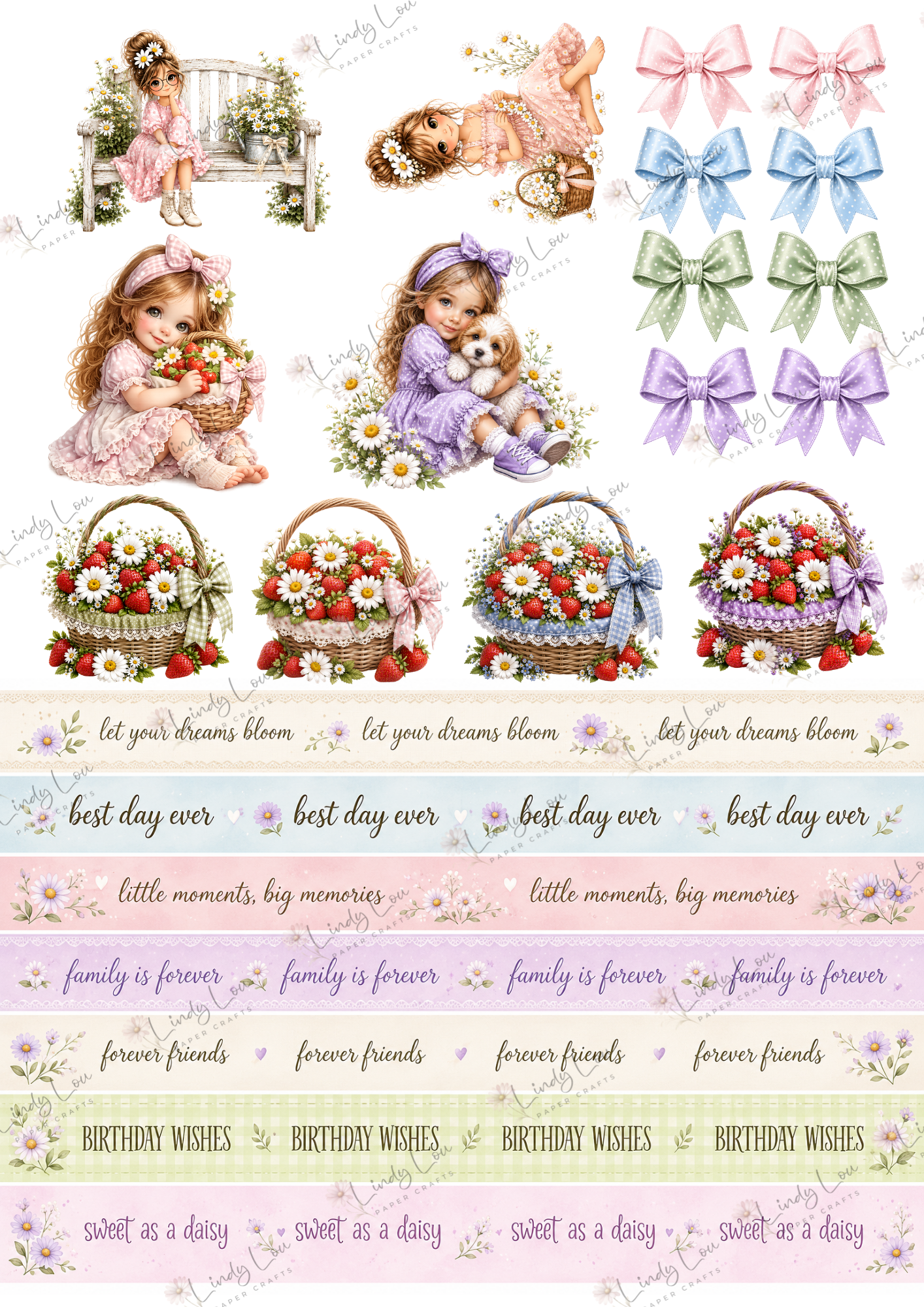 A6 Card Collection - Daisy Girls