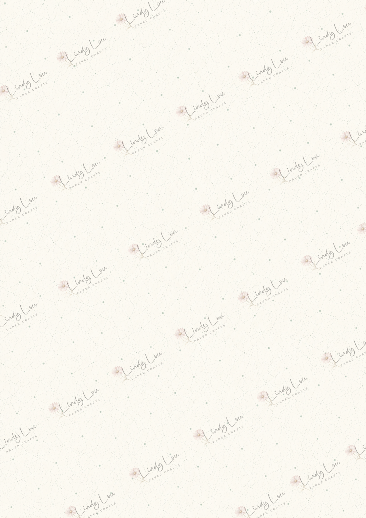 A4 Paper Pack - a Little bit of Pretty - Mint
